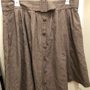 REPOSH! ModCloth belted waist retro midi skirt